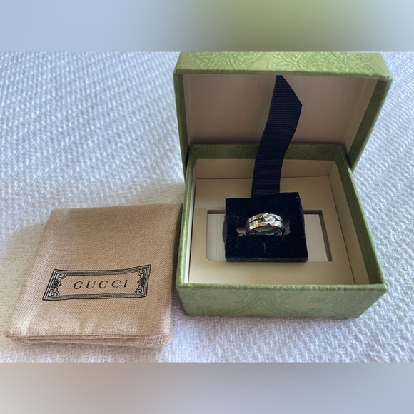 GUCCI 925 in box ring size 4.5 ish 5 NIB - Picture 5 of 11